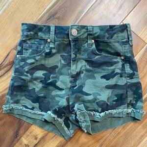 Camo Jean shorts